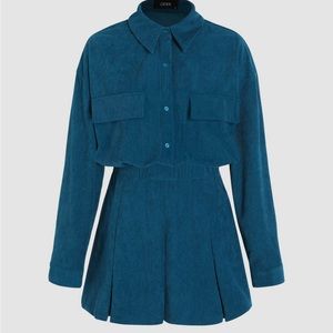 Corduroy Collar Mini Dress NWT